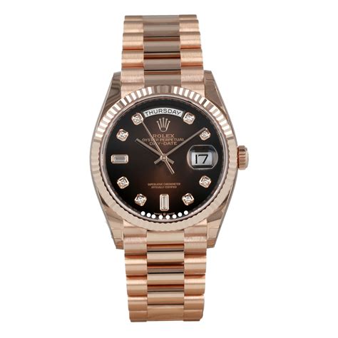 rolex day date gold content|rolex gold day date 36mm.